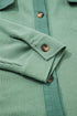 Textured Waffle Knit Button Front Long Sleeve Shirt