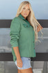 Textured Waffle Knit Button Front Long Sleeve Shirt