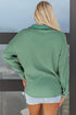 Textured Waffle Knit Button Front Long Sleeve Shirt