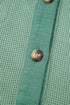 Textured Waffle Knit Button Front Long Sleeve Shirt