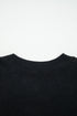 Textured Waffle Knit Color Block Striped Sleeve Sweater