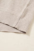 Textured Waffle Knit Color Block Striped Sleeve Sweater