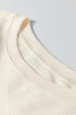 Textured Waffle Knit Drop Shoulder Patchwork Sweatshirt