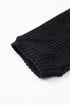 Textured Waffle Knit Drop Shoulder Pocket Long Sleeve Top