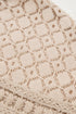 Textured Waffle Knit Lace Patchwork V Neck Top