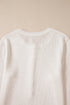 Textured Waffle Knit Long Sleeve Button Front Henley Top