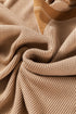 Textured Waffle Knit Long Sleeve Drop Shoulder Top