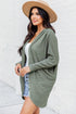 Textured Waffle Knit Open Front Pocketed Cardigan