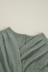 Textured Waffle Knit Open Front Pocketed Cardigan