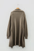 Textured Waffle Knit Open Front Relaxed Layering Cardigan