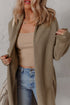 Textured Waffle Knit Open Front Relaxed Layering Cardigan