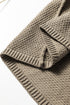 Textured Waffle Knit Open Front Relaxed Layering Cardigan
