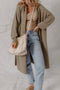 Textured Waffle Knit Open Front Relaxed Layering Cardigan