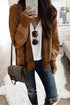 Textured Waffle Knit Open Front Slouchy Cardigan