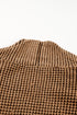 Textured Waffle Knit Open Front Slouchy Cardigan