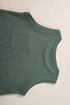 Textured Waffle Knit Patch Pocket Tank Drawstring Short Set