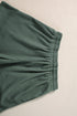 Textured Waffle Knit Patch Pocket Tank Drawstring Short Set