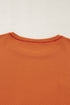 Textured Waffle Knit Patchwork Chest Pocket Long Sleeve Top