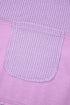 Textured Waffle Knit Patchwork Long Sleeve Thermal Top