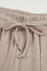 Textured Waffle Knit Patchwork Two Piece Short Set
