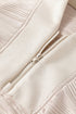 Textured Wavy Knit Quarter Zip Long Sleeve Pullover