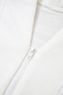 Textured Wavy Knit Quarter Zip Long Sleeve Pullover