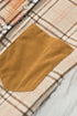 Textured Western Patchwork Corduroy Pocket Plaid Shacket