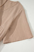 Textured Western Ruffled Short Sleeve A Line Mini Dress