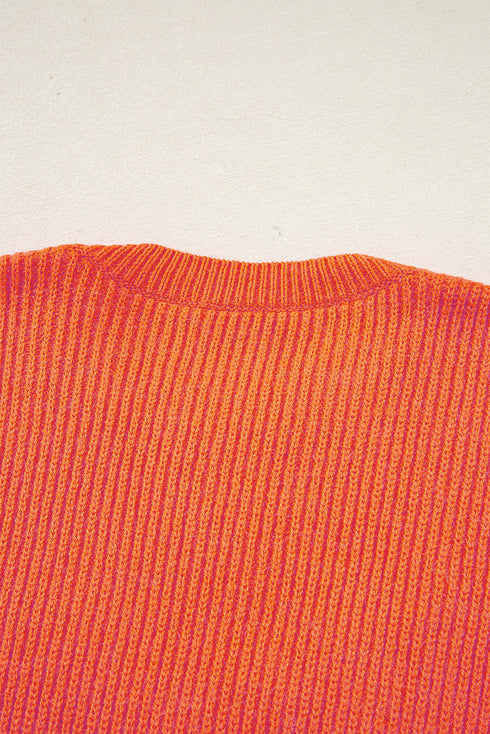 Thankful For My Queens Graphic Ribbed Knit Sweater