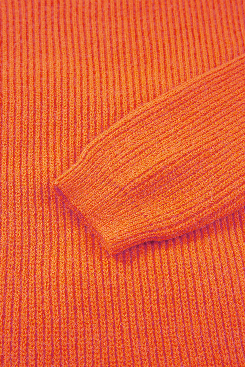 Thankful For My Queens Graphic Ribbed Knit Sweater