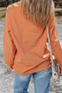 Thankful Graphic Corded Crew Neck Pullover Sweatshirt