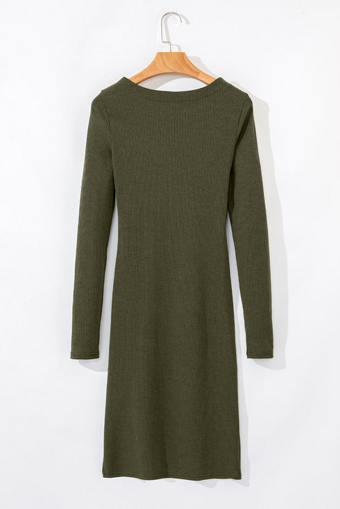The Autumn Whisper Ruched Mini Dress