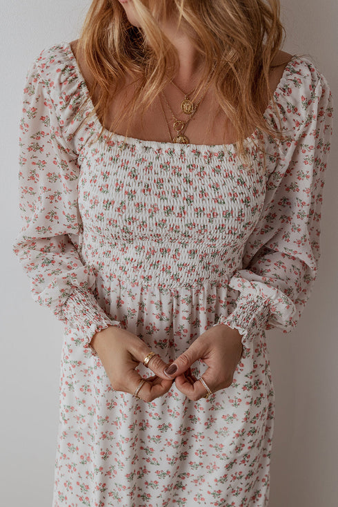 The Briarwood Manor Ruffled Midi Dress