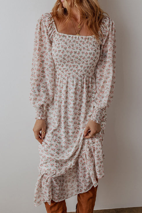 The Briarwood Manor Ruffled Midi Dress