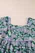 The Charleston Blossom Square Neck Dress