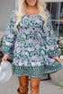 The Charleston Blossom Square Neck Dress
