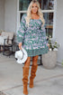 The Charleston Blossom Square Neck Dress