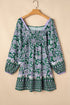 The Charleston Blossom Square Neck Dress