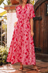 The Charleston Elegance Paisley Puff Sleeve Maxi Dress