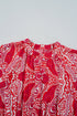 The Charleston Elegance Paisley Puff Sleeve Maxi Dress