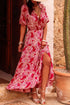 The Charleston Elegance Paisley Puff Sleeve Maxi Dress