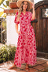 The Charleston Elegance Paisley Puff Sleeve Maxi Dress