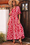 The Charleston Elegance Paisley Puff Sleeve Maxi Dress