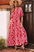 The Charleston Elegance Paisley Puff Sleeve Maxi Dress