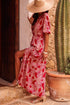 The Charleston Elegance Paisley Puff Sleeve Maxi Dress