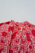 The Charleston Elegance Paisley Puff Sleeve Maxi Dress