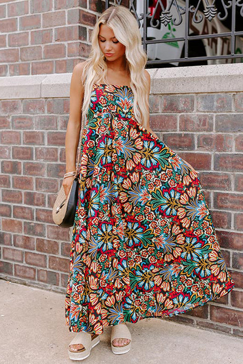 The Coastal Breeze Floral Maxi Dress
