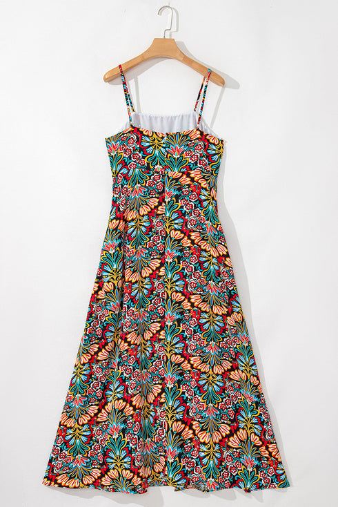 The Coastal Breeze Floral Maxi Dress