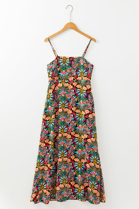 The Coastal Breeze Floral Maxi Dress