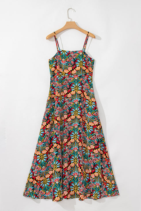 The Coastal Breeze Floral Maxi Dress